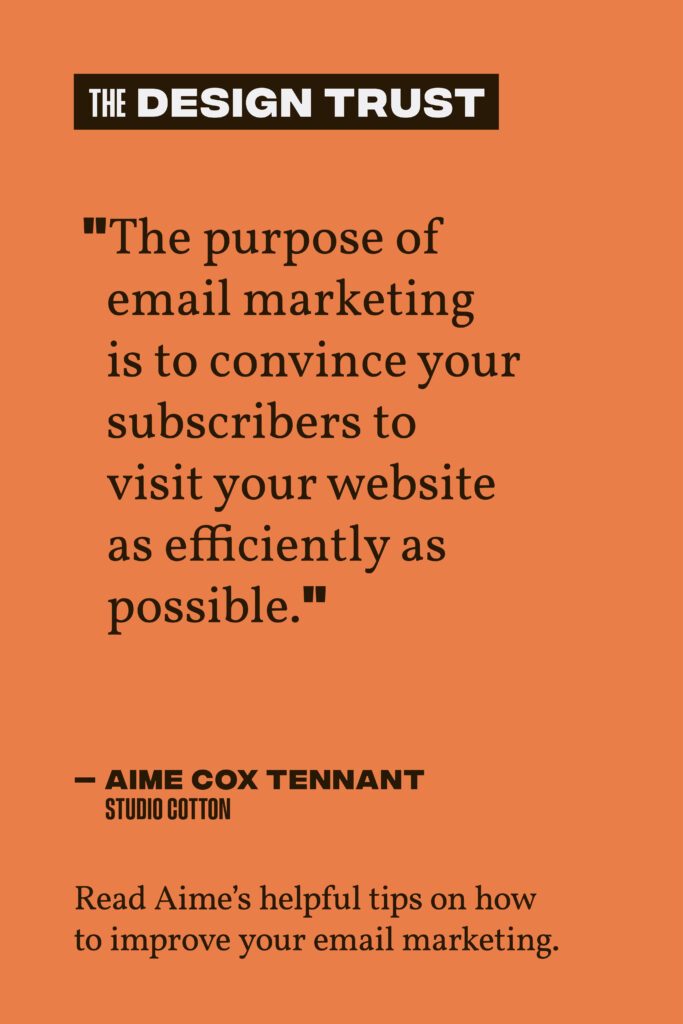 April Pinterest Quote Email Marketing Aime Cox Tennant