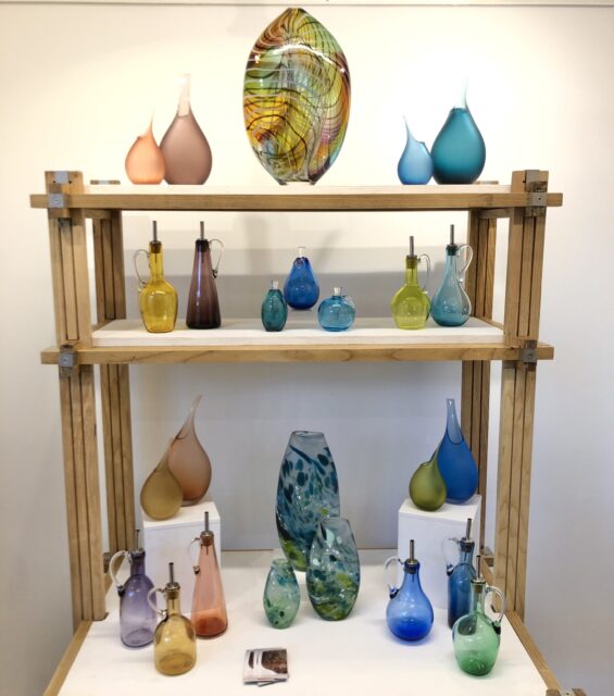 Loco Glass with the Gloucestershire Guild at The Gardens Gallery Show