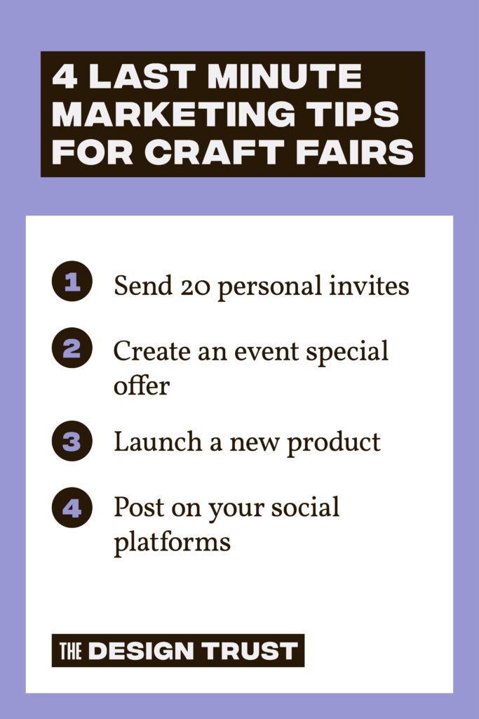 May Pinterest List 04 Last minute marketing tips for craft fairs