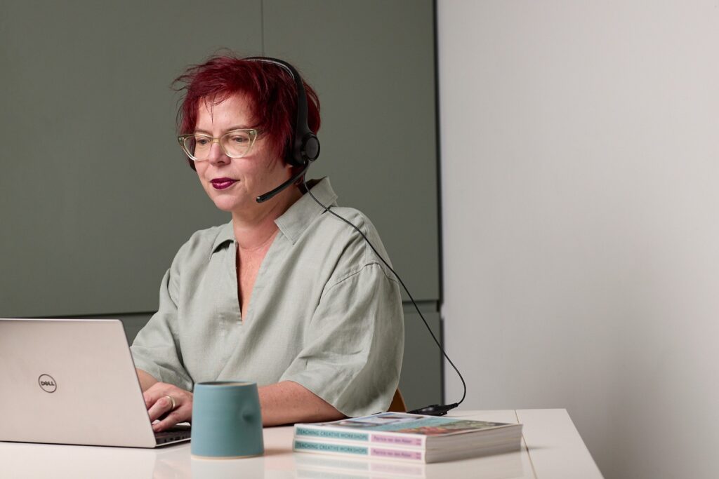 Patricia van den Akker portrait teaching online