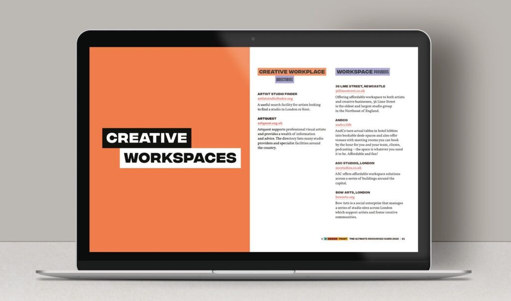 Resources Guide 2022 Workspaces orange on tablet cropped 1