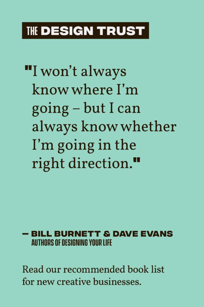 The Design Trust March Quote Books for New Creative Businesses