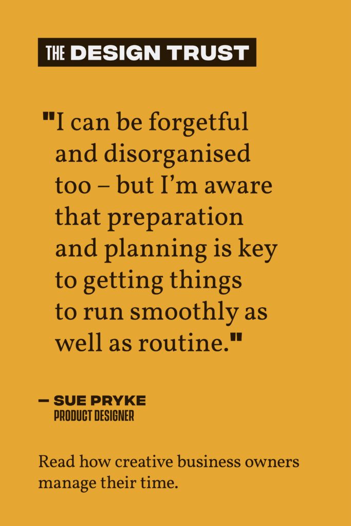 The Design Trust March Pinterest Quote Sue Pryke Planning for Small Businesses 1