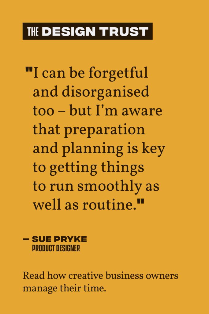 The Design Trust March Pinterest Quote Sue Pryke Planning for Small Businesses 1